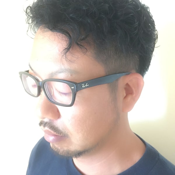 夏men'sハードパーマ