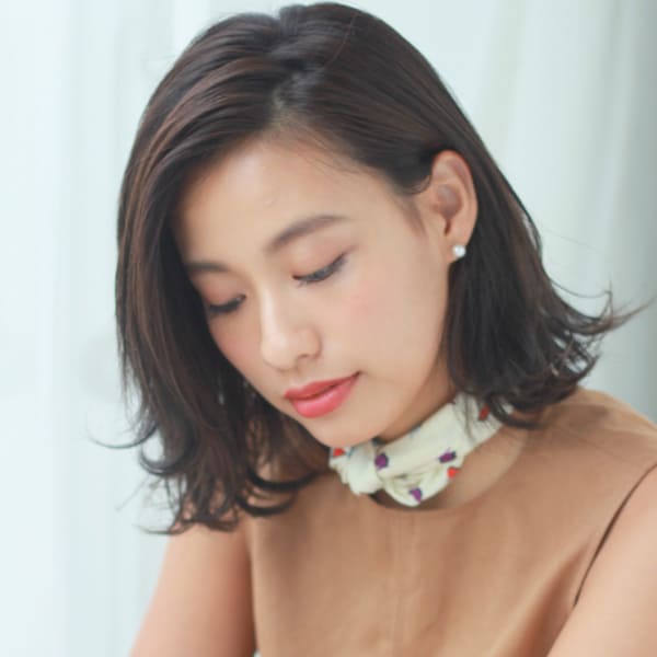 セミウェットカール×ノームコアボブ|Door Bell hair Living