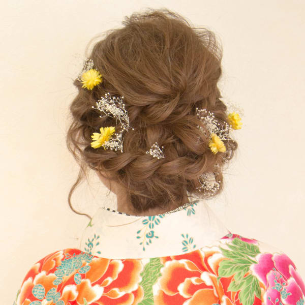 【hair coucou】袴着付+ヘアセット 卒業式パック