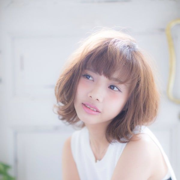 外ハネふわふわボブスタイル☆