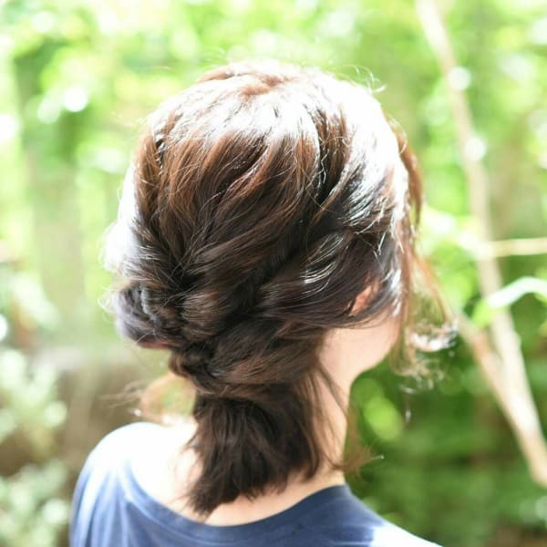 くるりんぱツイストヘアアレンジ