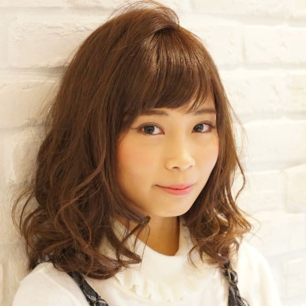 大人可愛いゆるふわミディ