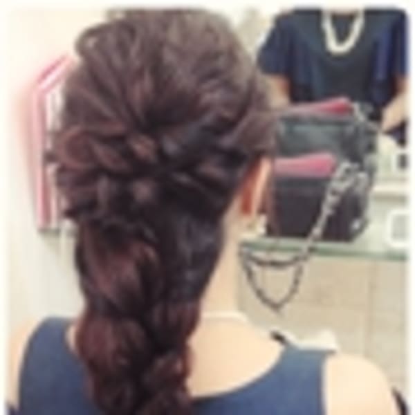 波ウェーブ編み込み♪