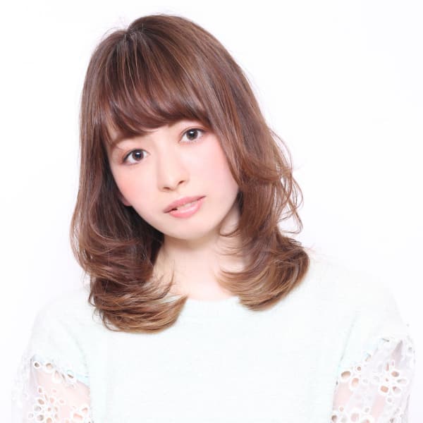 艶カラーでナチュ可愛スタイルに
