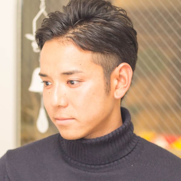 【hair coucou】ツーブロックウェットショート　ｓ