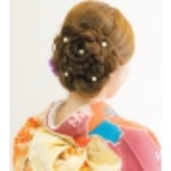 ◎綺麗め振袖着付け+ヘアセット L