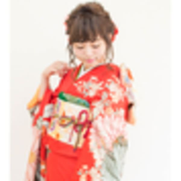 成人式 振袖着付け+ヘアセット