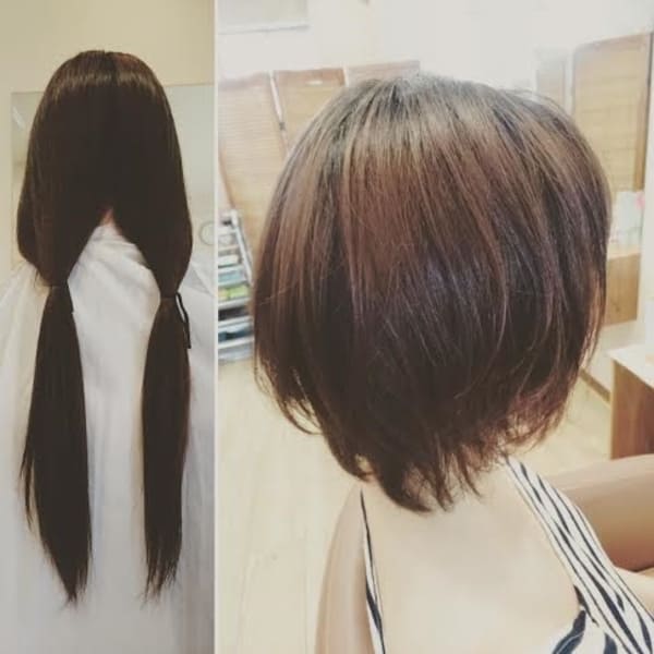 軽やかミディアムヘア