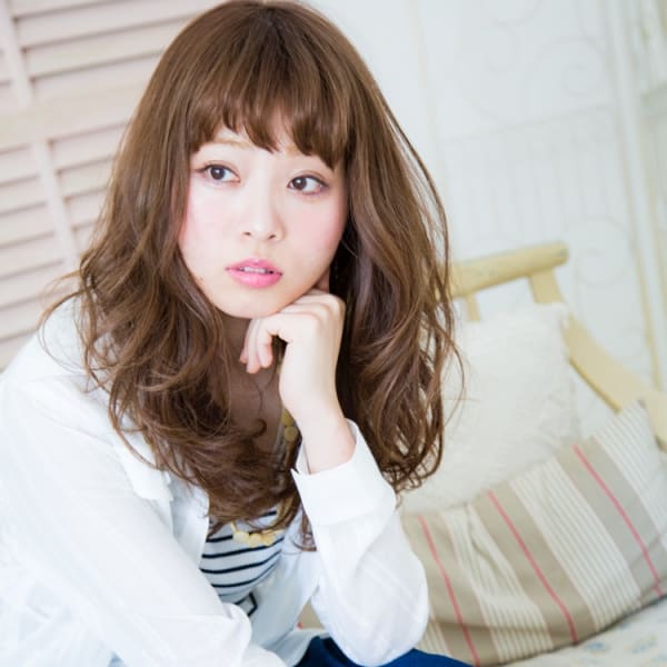 【6ページ目 オススメ順】40代/パーマ/セミロングの髪型・ヘアスタイル 楽天ビューティ