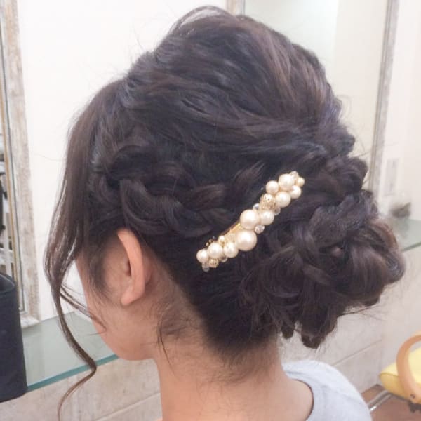 編み込みミックスアレンジ