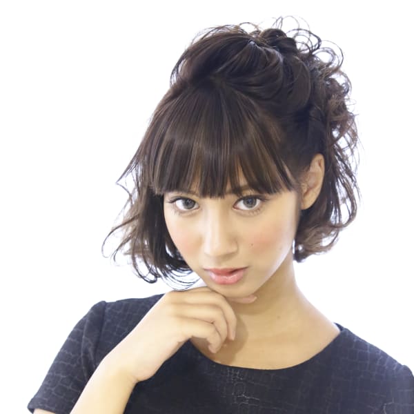 愛されハーフアップアレンジ