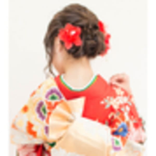 成人式　振袖着付け＋ヘアセット