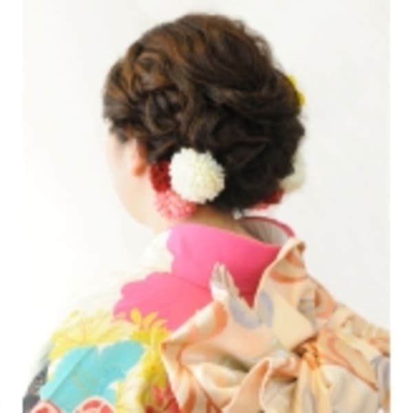 ♪華やか振袖着付☆ヘアセット★ S