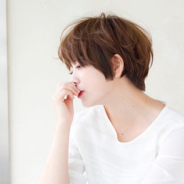 エアリーマッシュな大人ショート