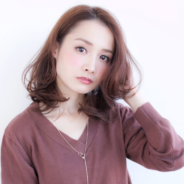 大人フェミニンなデジタルパーマミディアム【H-353】