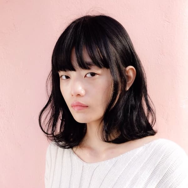 ふんわり無造作ヘア