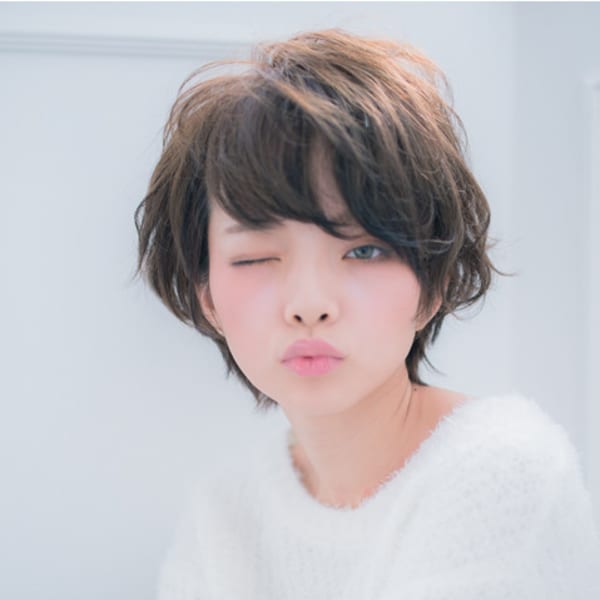 ふんわり柔らかい大人ショートスタイル