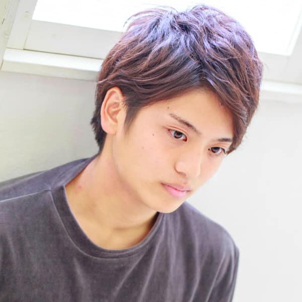 柔らか縮毛★斜めバンクメンズスタイル