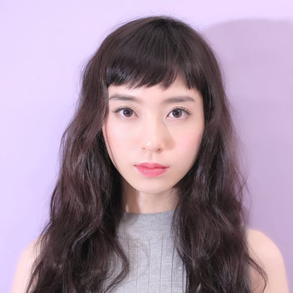 ショートバングウェーブ