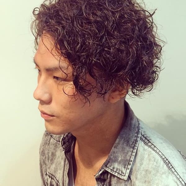 メンズミディアムパーマ
