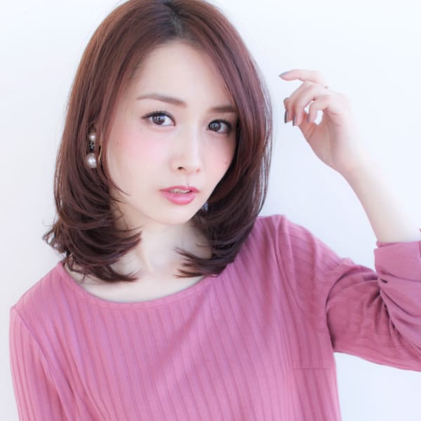 大人フェミニンワンカールミディ【H-359】