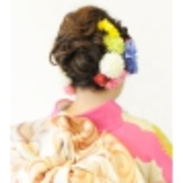 成人式 振袖着付け+ヘアセット