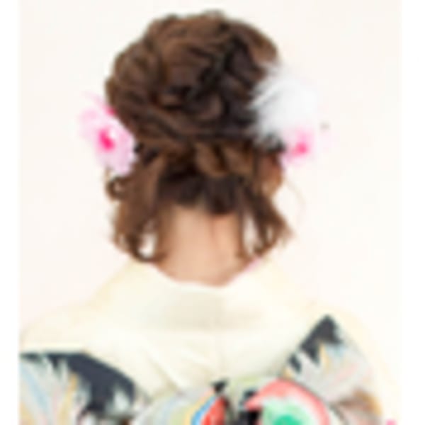 成人式 振袖着付け+ヘアセット