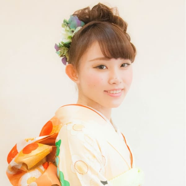 成人式　振袖着付け＋ヘアセット