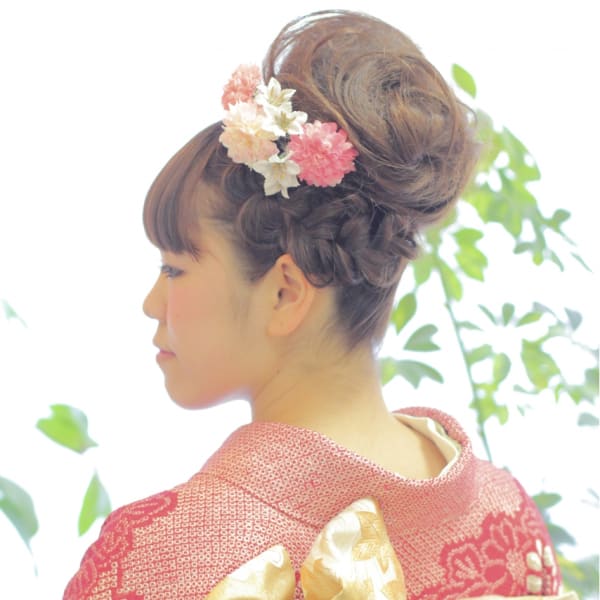 成人式 振袖着付け+ヘアセット