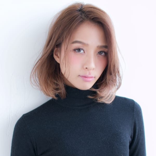 大人カジュアルなひし形ボブ【H-369】