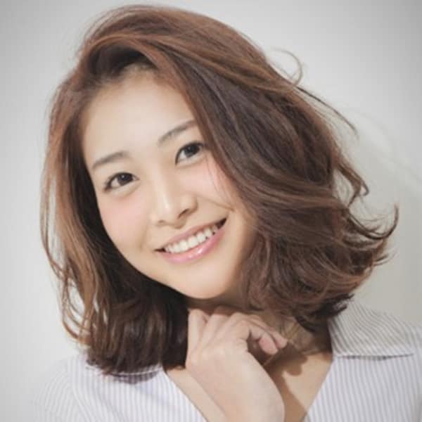 ミディアムハネ感ボブ|【ricca】髪質改善ヘアエステサロン・横浜反町