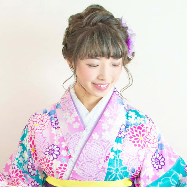 卒業式　袴レンタル着付＋ヘアセット