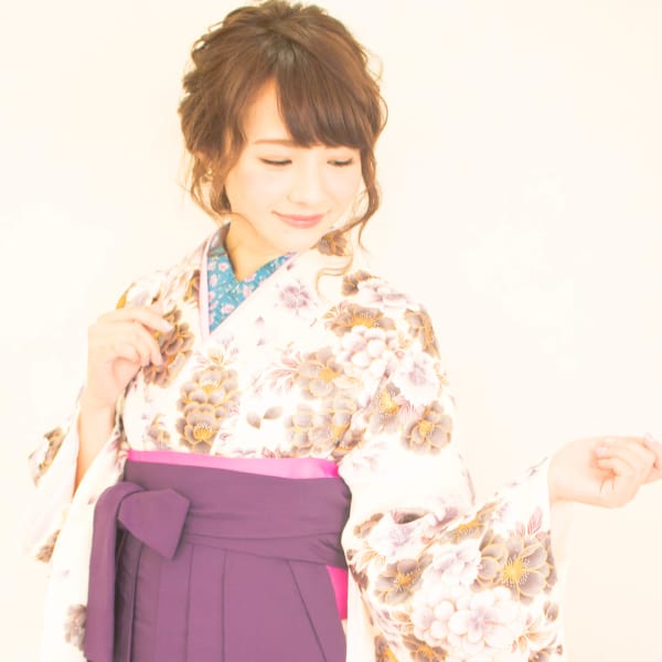 卒業式　袴レンタル着付＋ヘアセット