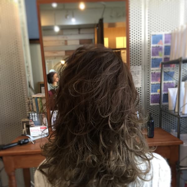 大人ウェーブ X グラデーションカラー X クール