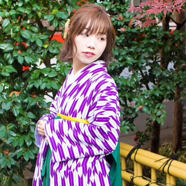 卒業式　袴レンタル着付＋ヘアセット
