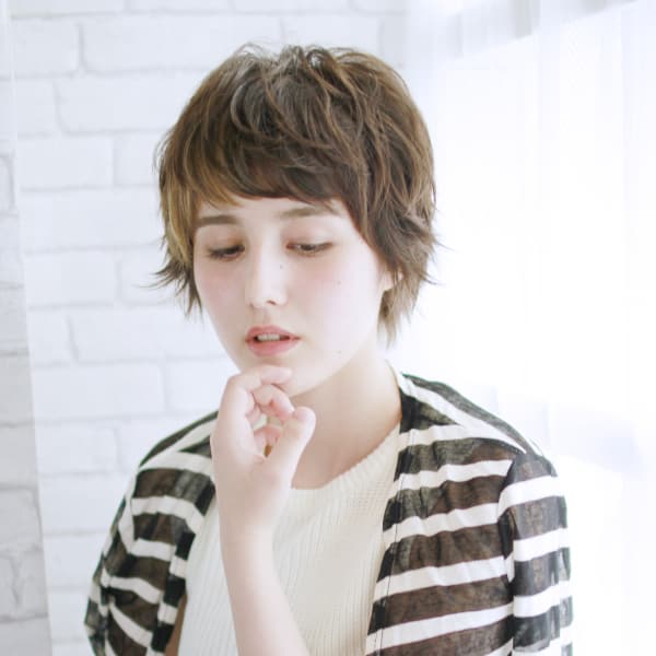 ミックスショートパーマ|PRISM hair design