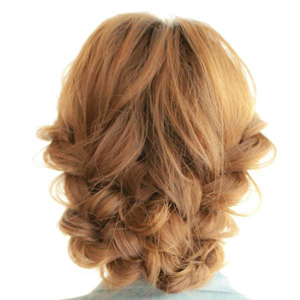 【お客様スタイル】編み込みアップスタイル