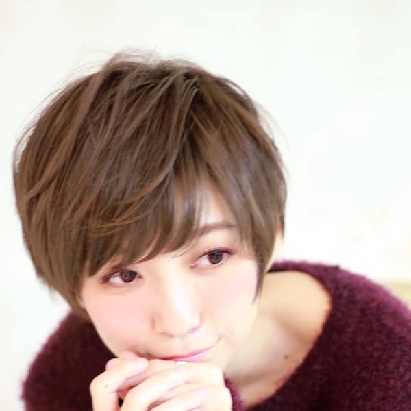可愛いショートカットにイルミナ、トキオで大人のツヤ感。