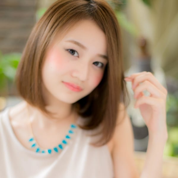 ツヤ色☆ワンレンボブ