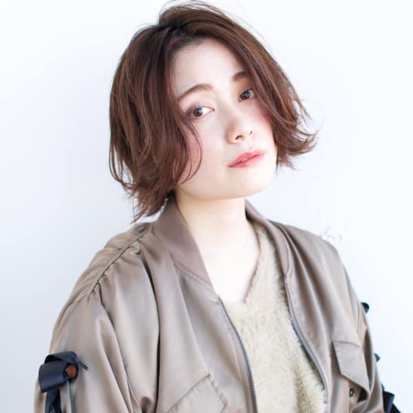 切りっぱなし大人ボブ T-195