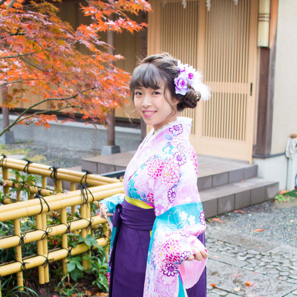 卒業式　袴レンタル着付＋ヘアセット