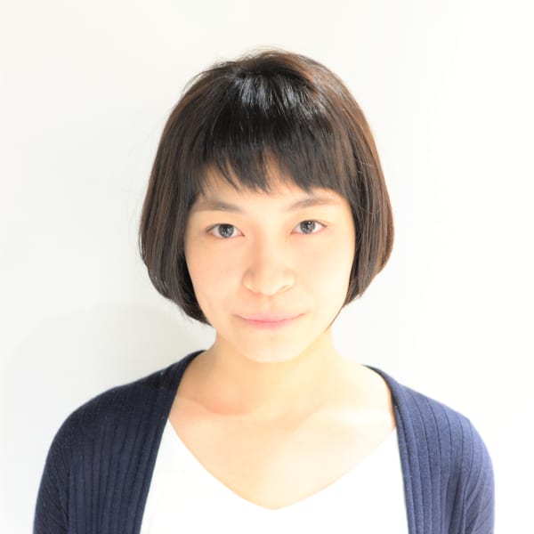 前下がりのBOB　赤味の少ないダークブラウン|anfection