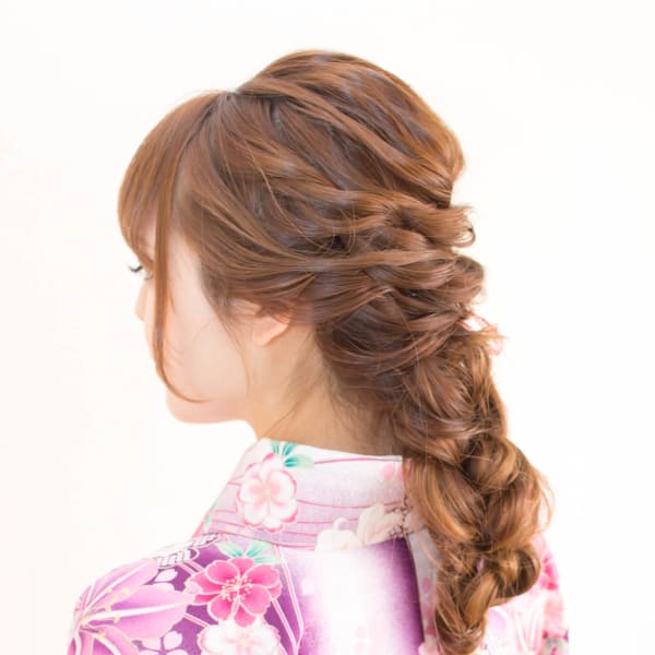 卒業式　袴レンタル着付＋ヘアセット