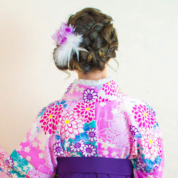 卒業式　袴レンタル着付＋ヘアセット