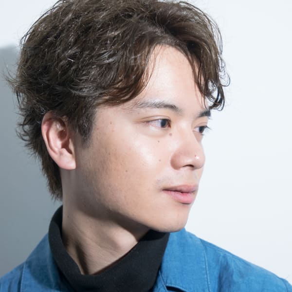 大人の爽やか2ブロックパーマスタイル|ANTI