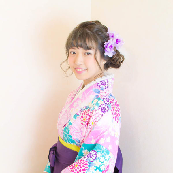 卒業式　袴レンタル着付＋ヘアセット