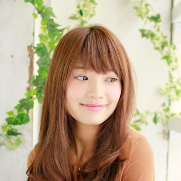 Ａラインの大人ロング