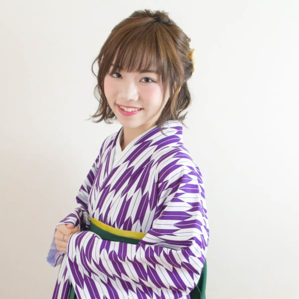 卒業式　袴レンタル着付＋ヘアセット