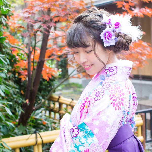 卒業式　袴レンタル着付＋ヘアセット