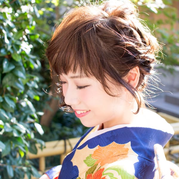 成人式　振袖着付け＋ヘアセット